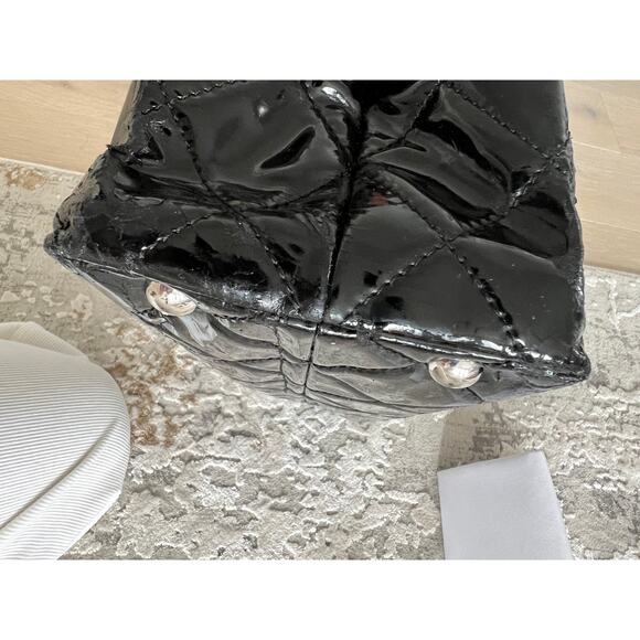 CHANEL Matelasse Enamel Silver Chain Shoulder Bag Authentic - Picture 5 of 14